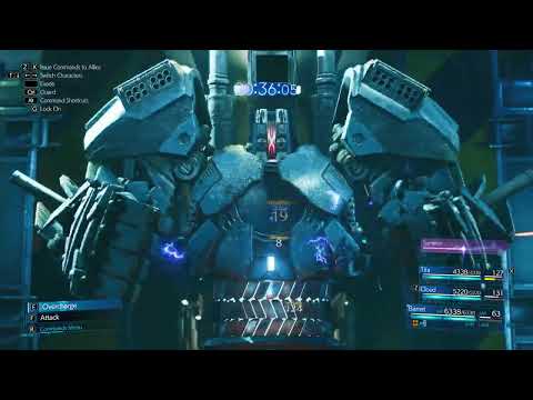 Final Fantasy VII Remake PC Hard Mode - Airbuster (no damage/no Götterdämmerung)