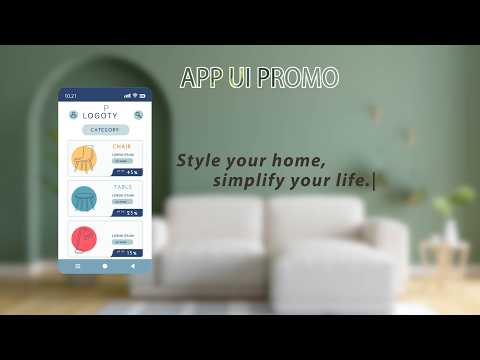 App UI Promo | Furniture Shopping App Design | Creative App UI Promo