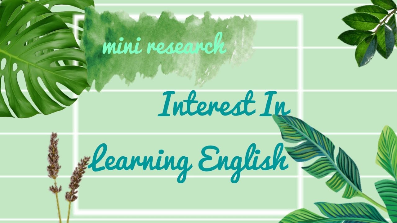Mini Riset Bahasa Inggris  