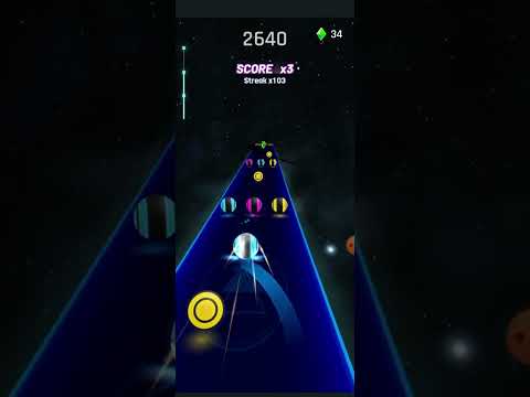 NEVER LET YOU DOWN #gameplay in DANCING ROAD