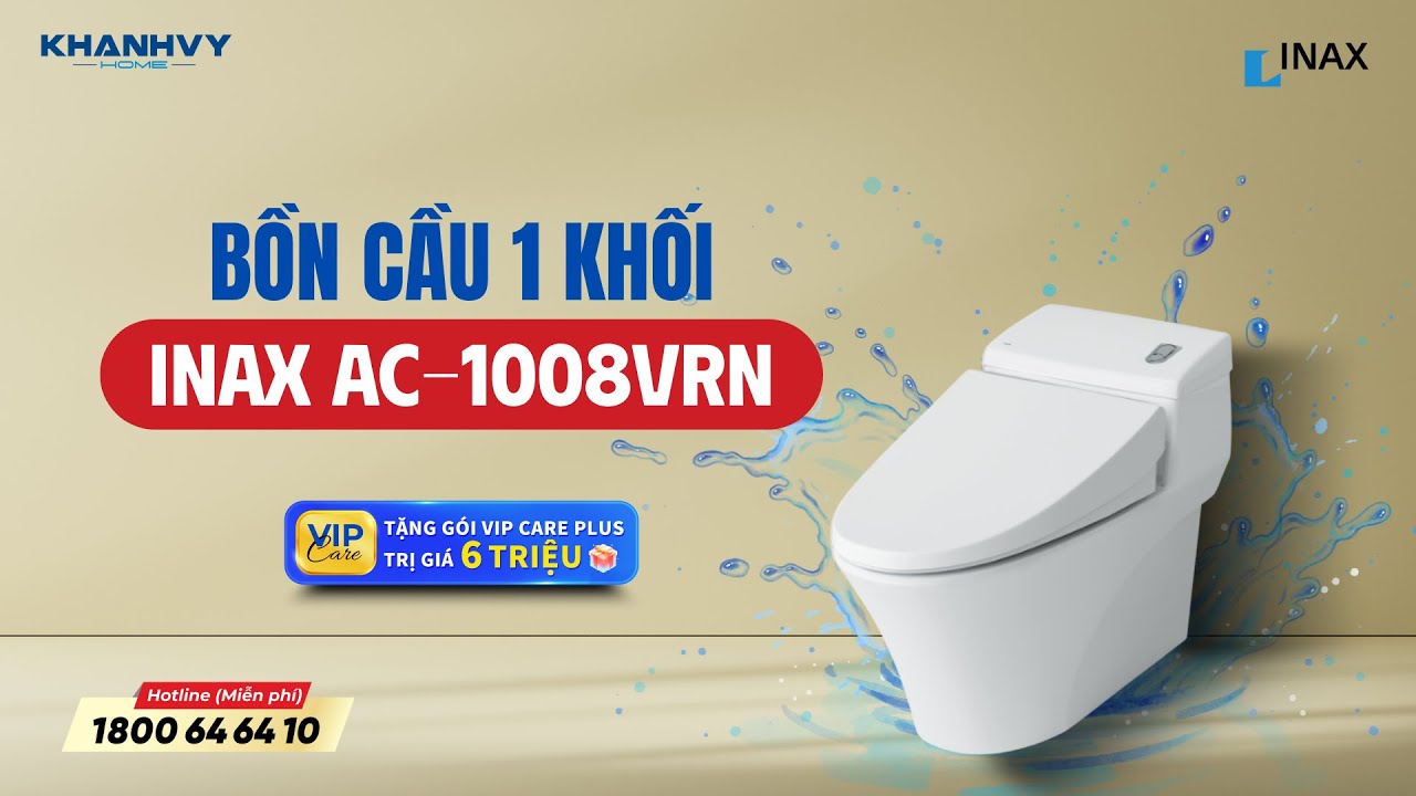 Bàn cầu 1 khối Inax AC-1008VRN