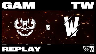 Worlds 2023 - Play-In Finals // GAM vs TW