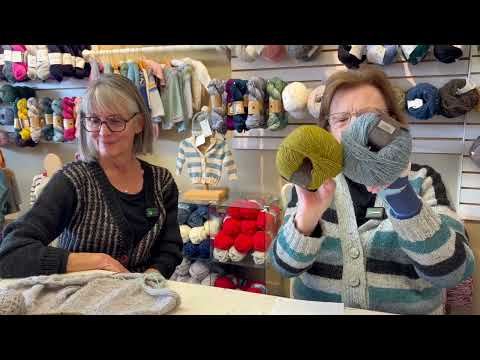 Nancy + Robin with New Yarns, Patterns, +Hat  Blocking Tips. Upcoming Workshops.
