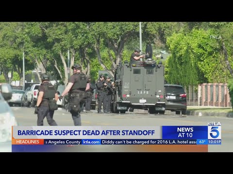 Suspect dead after hours-long SWAT standoff in Tarzana