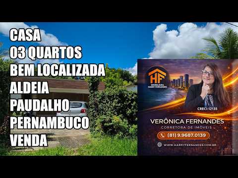 Casa 3 quartos (1 suíte), bem localizada em Aldeia, Paudalho - Pernambuco. VENDA.