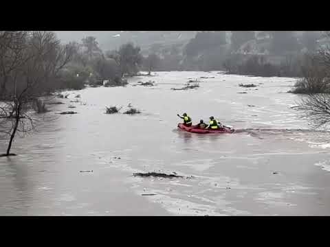 Firefighters Rescue Homeless From Salinas River In Paso Robles