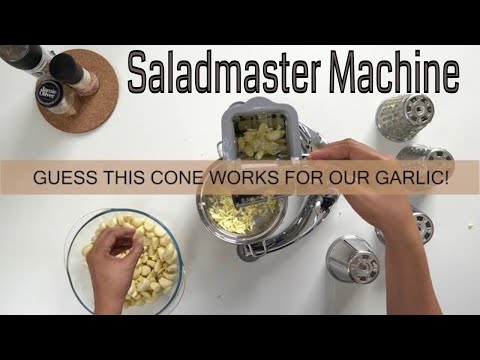 How to Make Garlic Chips Using Saladmaster Machine (World's Famous First Food Processor)