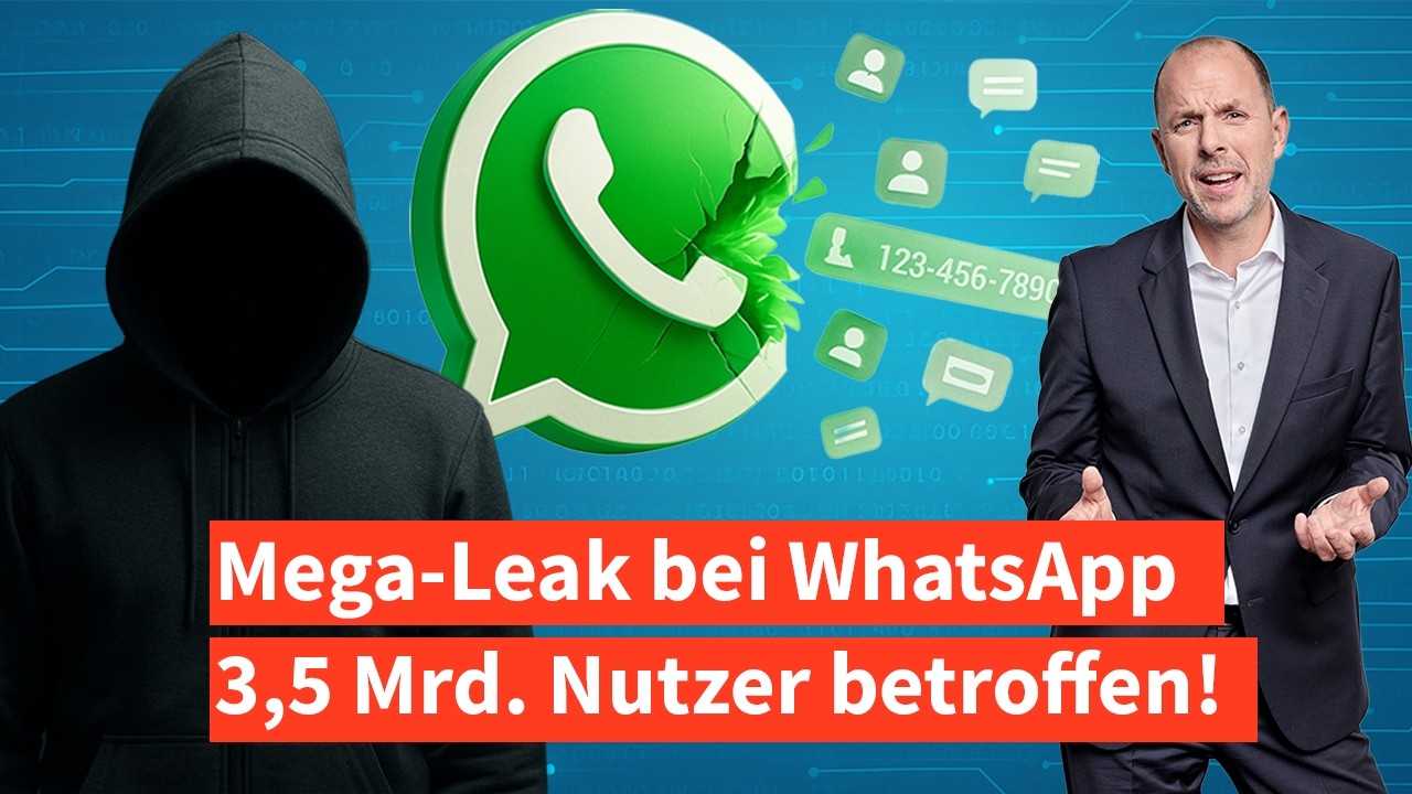 WhatApp: Größter Datenabfluss aller Zeiten - halbe Menschheit betroffen! | Anwalt Christian Solmecke
