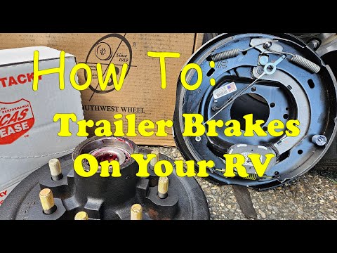 How To Replace Your Trailer Brakes In 10 Minutes! #rvmaintenance #rvliving #fifthwheellife