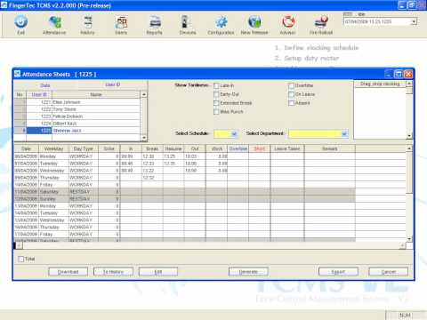 TCMS V2.2 - New Version_14-Viewing attendance of users