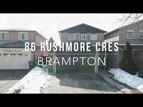 86 Rushmore Cres, Brampton