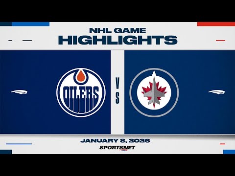NHL Highlights | Oilers vs. Jets - Janaury 8, 2026