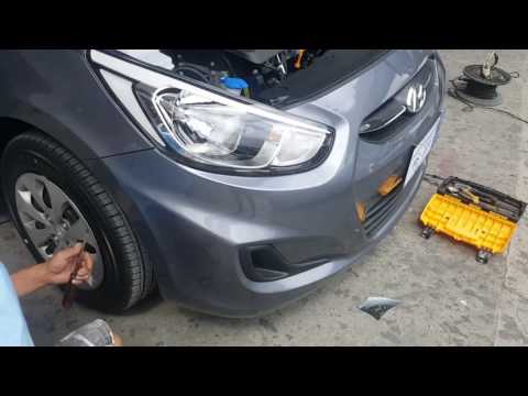 Jeff tan tutorial / hyundai accent / front bumper removal