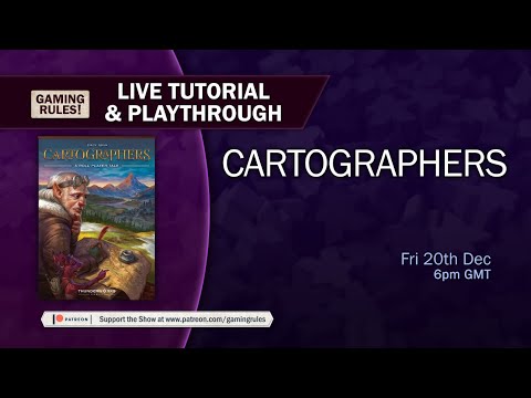 Cartographers - Tutorial and playthrough with Gaming Rules! - YouTube