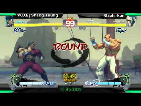SS2K12 AE2012: Shang Tsung (Bison) vs Gachi-Kun (Sagat) - Day 1 (Losers Pool Match)