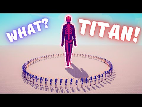100x FIRE ARCHERS vs Attack on Titan - Totally Accurate Battle Simulator TABS