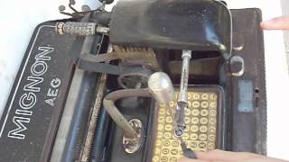 Máquina de escrever Mignon 1920 – Made Germany – DO.RANCHO