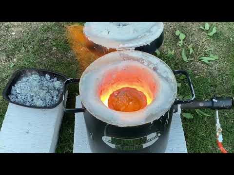 Melting aluminium Slag into ingots ( trash to treasure? )