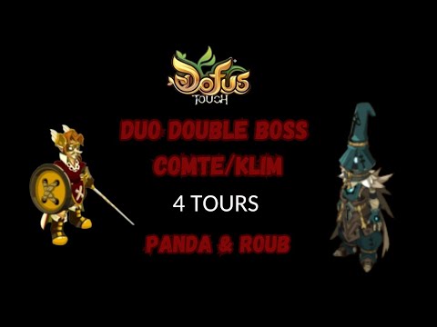 🔥 Dofus Touch - Duo Double Boss Fri3 ⚔️ Comte Harebourg & Klim en 4 Tours ⚡ (Panda & Roub)