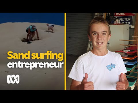 Sand surfing entrepreneur Features ABC Australia
