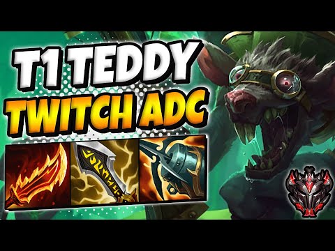 T1 Teddy Twitch vs Aphelios [ ADC ] Ranked Grandmaster EUW Patch 11.21 ✅