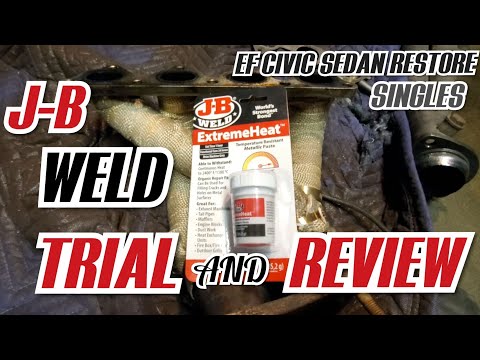 JB WELD Extreme Heat.Trial and Review. Cracked Exhaust Manifold.