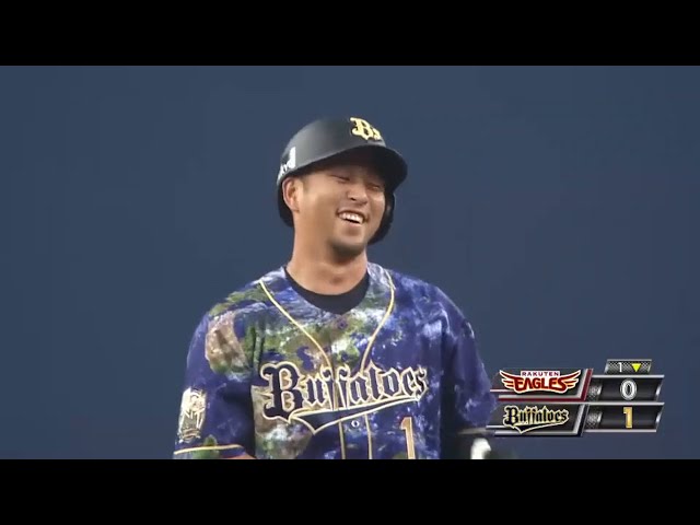 【1回裏】バースデーコンビで先制!! バファローズ・中島 糸井を帰すタイムリー2ベース 2015/7/31 Bs-E