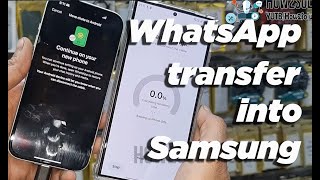 Transfer WhatsApp messages from iPhone to Samsung S24 Ultra