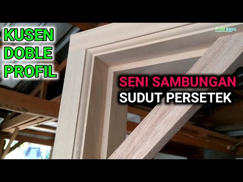 cara membuat kusen pintu doble profil  prostek  tukang kayu