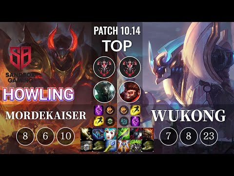SB Howling Mordekaiser vs Wukong Top - KR Patch 10.14