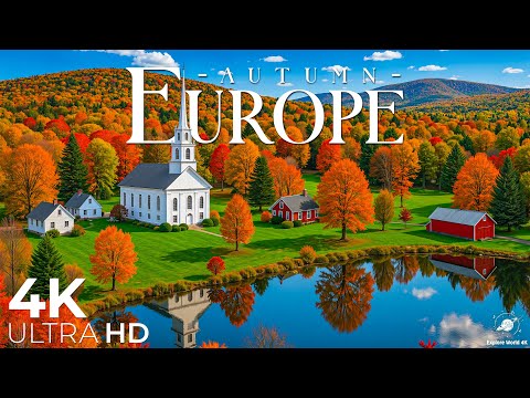 Autumn Europe 4K Ultra HD • Enchanting Autumn Europe, Scenic Relaxation Film with Calming Music.