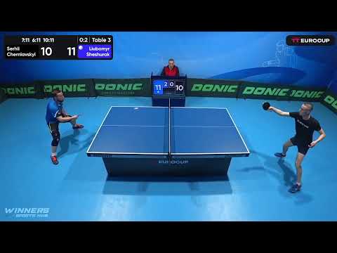 20:05 Serhii Cherniavskyi 0-3 Liubomyr Sheshurak 16.05.2023 TT Euro.Cup Ukraine Star. Table 3