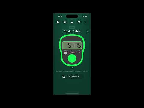 Tally Counter Tasbeeh Counter Video