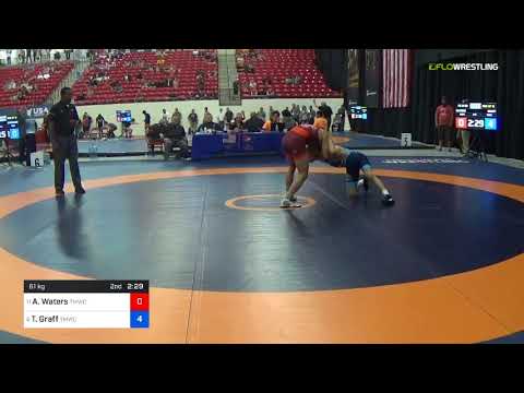 2018 Marine Corps US Open/Senior Men's Freestyle 61 Rnd Of 16 - Alan Waters (TMWC) Vs. Tyler Graff