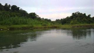 preview picture of video 'Erwin aan het roer op bamboe vlot Rio Grande Jamaica 2011'