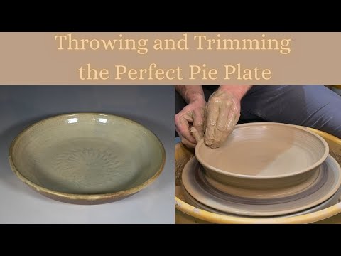 Throwing and Trimming the Perfect Pie Plate (Easy and In 4k)