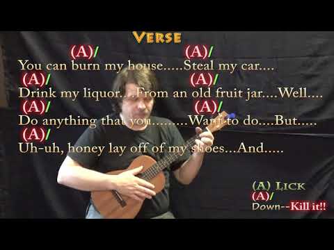 Blue Suede Shoes (Elvis) Bariuke Cover Lesson in A with Chords/Lyrics