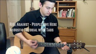 Rise Against - People Live Here (Guitar Lesson/Tutorial with Tabs)