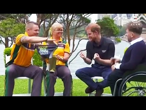 Prince Harry gifted 'budgie smugglers' by Australian Invictus Games athletes