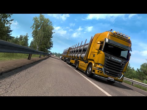 ETS 2 SCANIA R500 Loaded Iron pipes 37t From a City Lahti To Helsinki