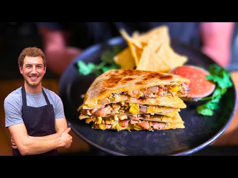 Best Vegan Quesadillas Recipe with Roasted Tomato Salsa and Creamy Cheese Sauce