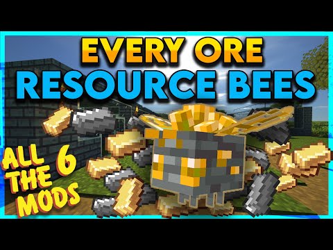 All The Mods 6 Using Resourceful Bees For Gold, Iron, Copper, Aluminum and Tin
