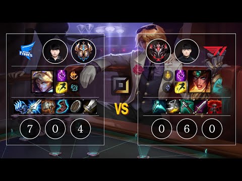 AF SSol Ezreal vs T1 Gumayusi Sivir Bot - KR Patch 10.12