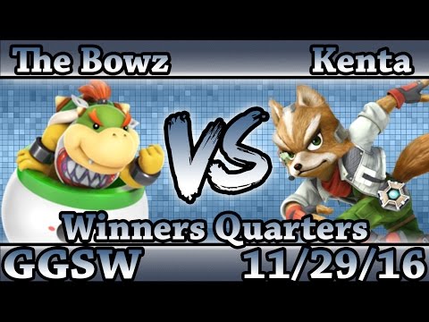 GGSW 9 - The Bowz (Bowser Jr) Vs Kenta (Fox) Smash Wii U Winners Quarters - Smash 4
