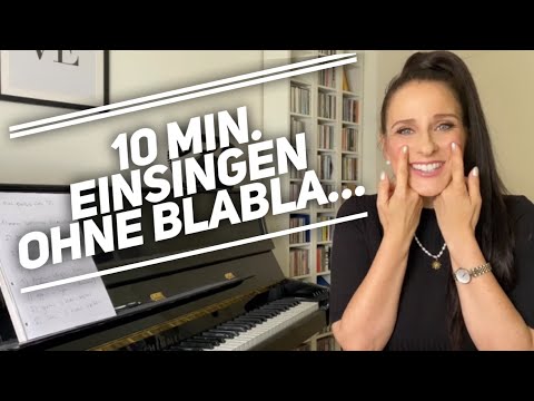 10 Min. Einsingen POP Frauenstimme - kurzes Vocal Warm up OHNE Erklärungen (ohne Lippenflattern)