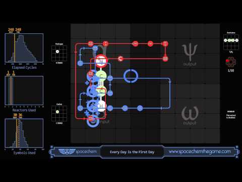 SpaceChem - Acetylene Solution - Every Day is the First Day (248/1/36)