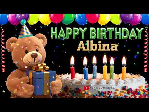 Albina Happy birthday To You - Happy Birthday song name Albina 🎁 🎂