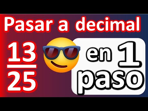 Pasar fracción a decimal sin calculadora