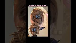 Download lagu Messy Bun Hairstyle for Girls 💐 Tutorial 💮 Fairy Hair Lab 🏝️ mp3