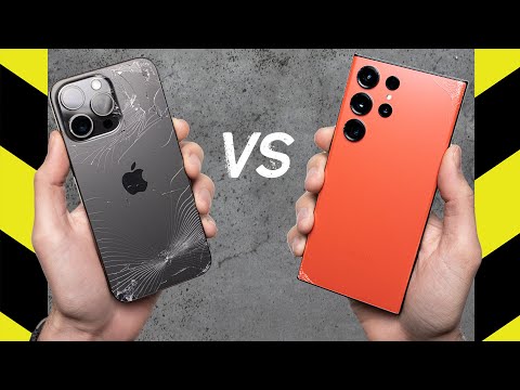 iPhone 15 Pro Max vs. Galaxy S23 Ultra Drop Test!